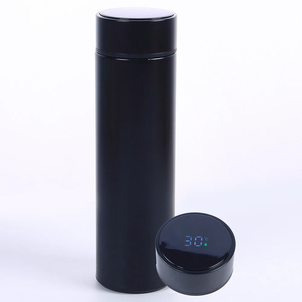Stay Hydrated in Style: Smart 500ML Stainless Steel Water Bottle with LED Temperature Display and Tea Infuser