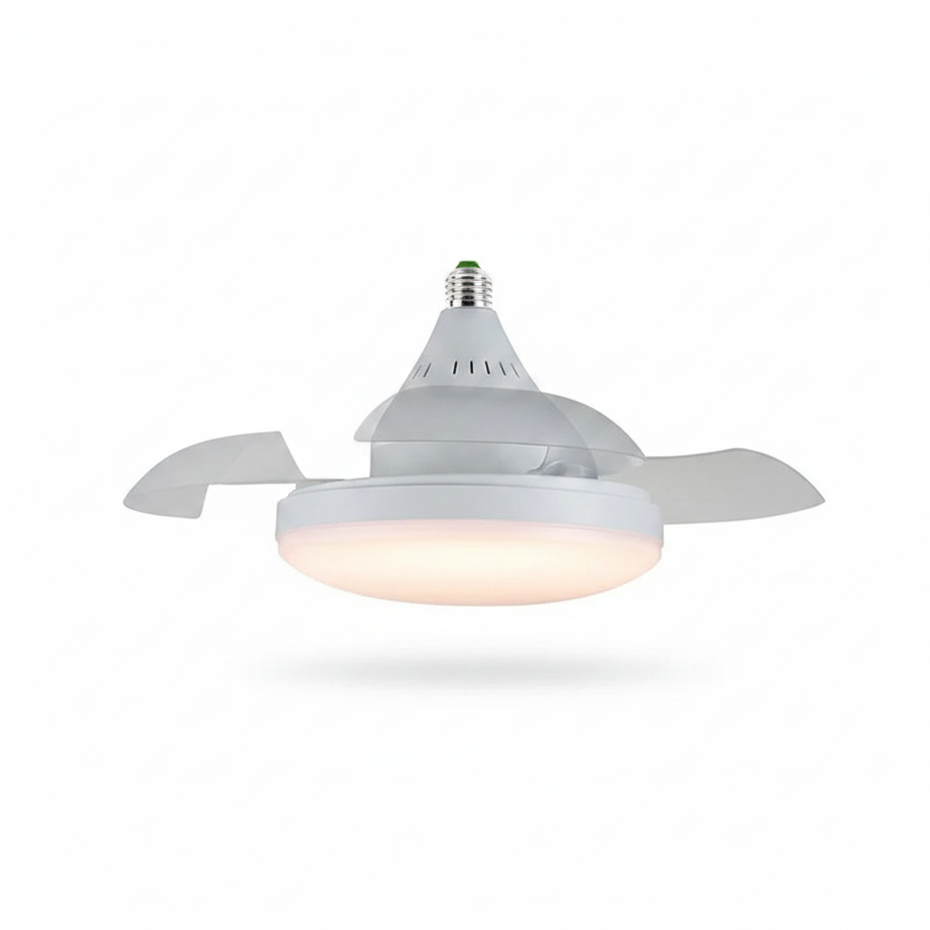 Modern Ceiling Fan Light: Retractable Blades, Crystal Lampshade, and Smart APP & Remote Control