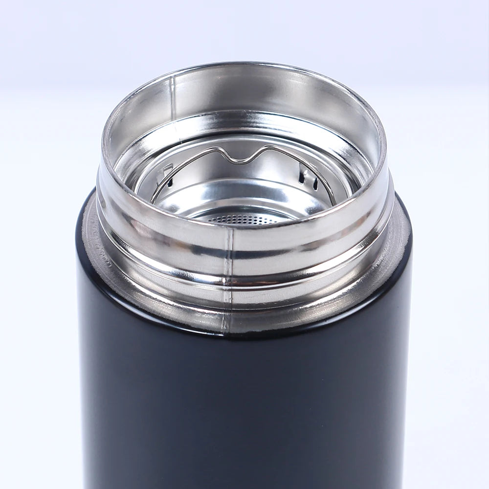 Stay Hydrated in Style: Smart 500ML Stainless Steel Water Bottle with LED Temperature Display and Tea Infuser