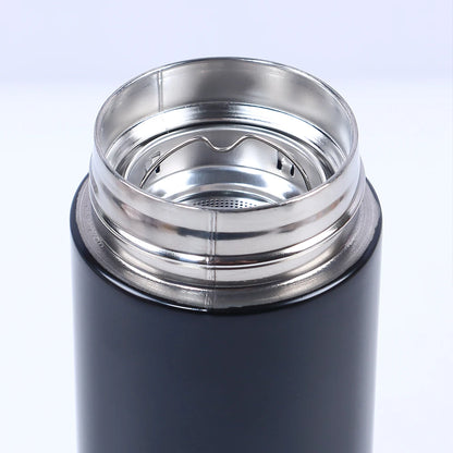 Stay Hydrated in Style: Smart 500ML Stainless Steel Water Bottle with LED Temperature Display and Tea Infuser