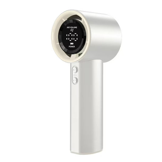 Ventoinha Turbo Portátil - Recarregável por USB-C e Ecrã LED!
