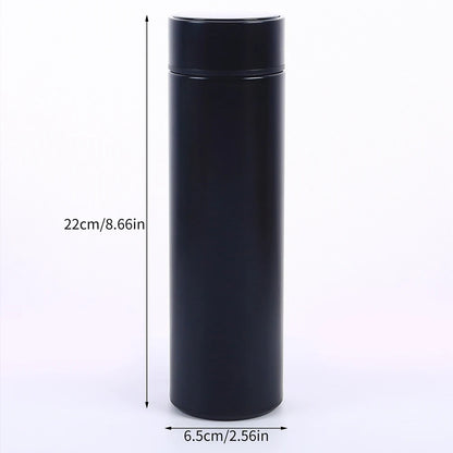 Stay Hydrated in Style: Smart 500ML Stainless Steel Water Bottle with LED Temperature Display and Tea Infuser